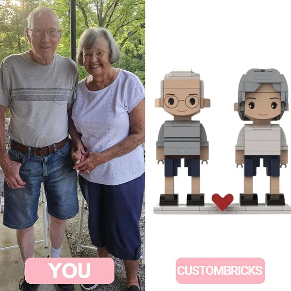 Custom Brick Set From Your Favorite Photo, Memory Gift For Couples Family & Friends, LEGO Sets