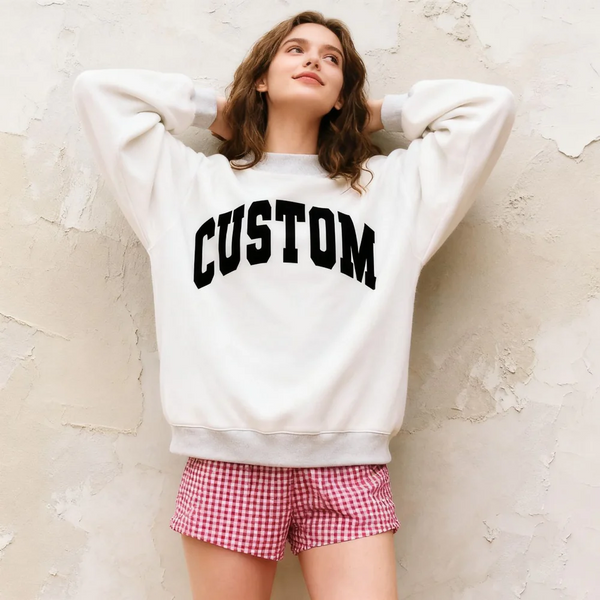 Custom Mockneck Crewneck Sweatshirt - Custom Mock Neck Sweatshirt - Reversible Crewneck Sweatshirt