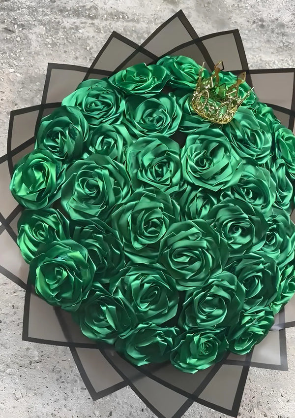 Eternal Roses - HandMade From Satin Ribbon(Never Wither)