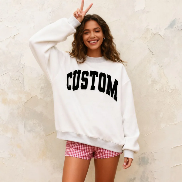 Custom Mockneck Crewneck Sweatshirt - Custom Mock Neck Sweatshirt - Reversible Crewneck Sweatshirt