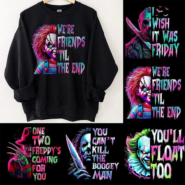 Horror Characters Movies T-shirt, Scary Serial KiIIers V-neck, Sweatshirt, Hoodie