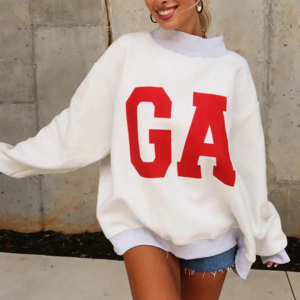 Personalized Team Flip-Up Collar Reversible Sweatshirt
