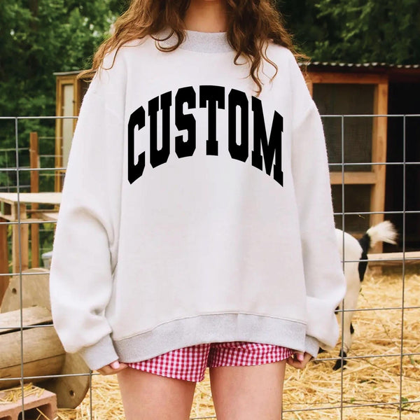 Custom Mockneck Crewneck Sweatshirt - Custom Mock Neck Sweatshirt - Reversible Crewneck Sweatshirt