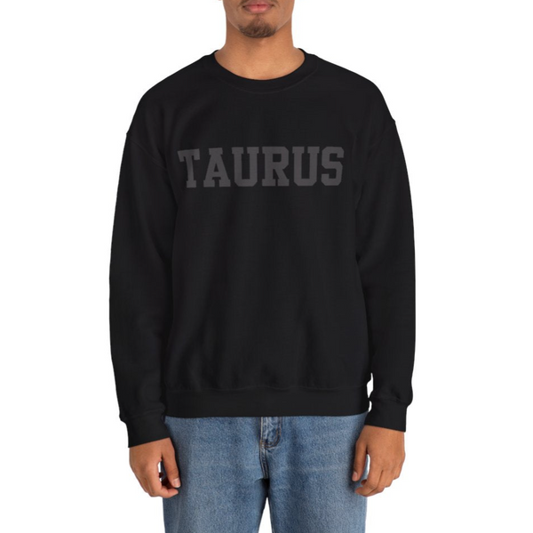 ♉Custom Zodiac Puff Print Crewneck-Taurus Crewneck