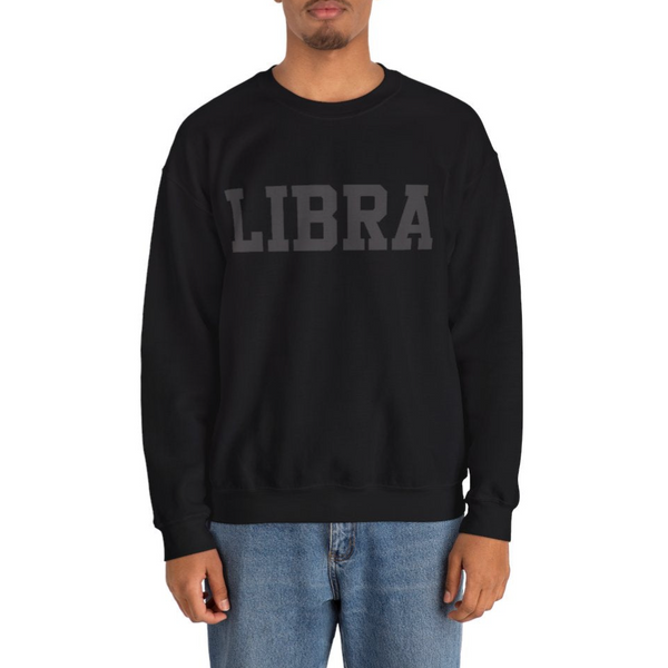 ♎Custom Zodiac Puff Print Crewneck-Libra Crewneck