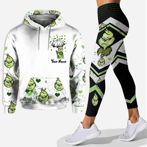 Green Monster Ew Love Grch Mischief - Personalized Hoodie And Leggings