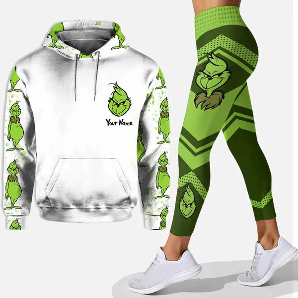 Grch Green Monster Rock Paper Scissors I Win - Personalized Hoodie And Leggings