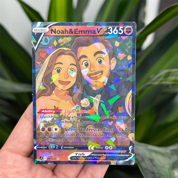Custom Anime Couples Pokecard TCG V/Vmax/VSTAR/EX/GX/TRAINER Card