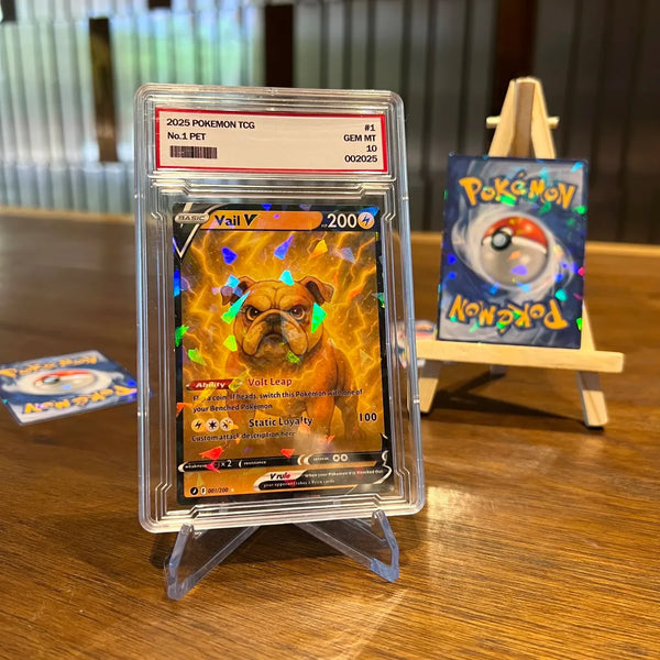 Custom Anime Pet Pokecard V Card For Pet Lovers