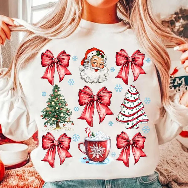 Coquette Christmas Christmas Tree Sweatshirt
