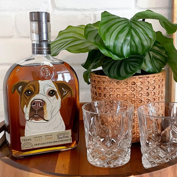 Custom Whiskey Bottles with Pet Portraits