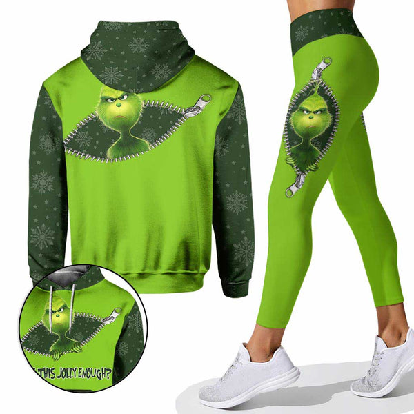 Grch Green Monster Jolly Enough - Personalized Hoodie and Leggings